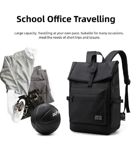 Trendy Waterproof Wear-Resistant Youth Shoulder Bag Men's Business Travel Bag Computer Backpack Can Be Customised LOGO